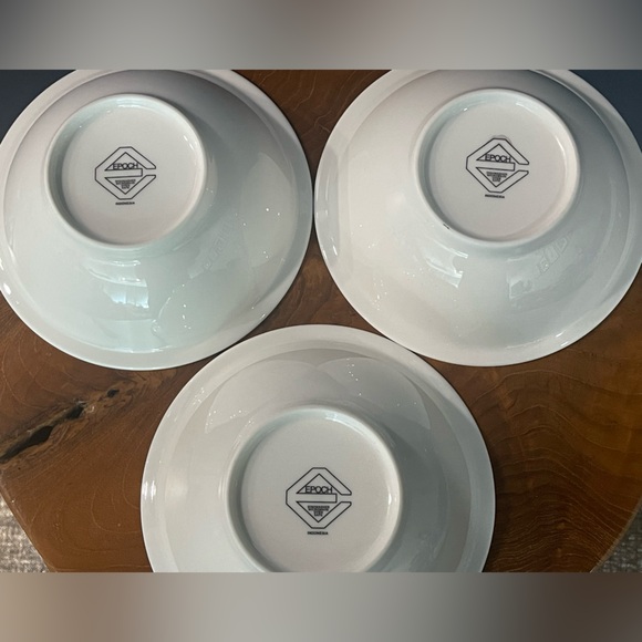 Epoch Le Restaurant Noritake Set of 3 Cereal Bowls French Bistro Chefs - Picture 3 of 5